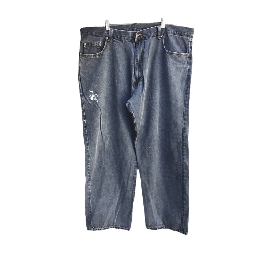 Vintage Y2K Karl Kani Baggy Loose Fit Jeans Black Wash Denim Pants 44x32 (43x30)